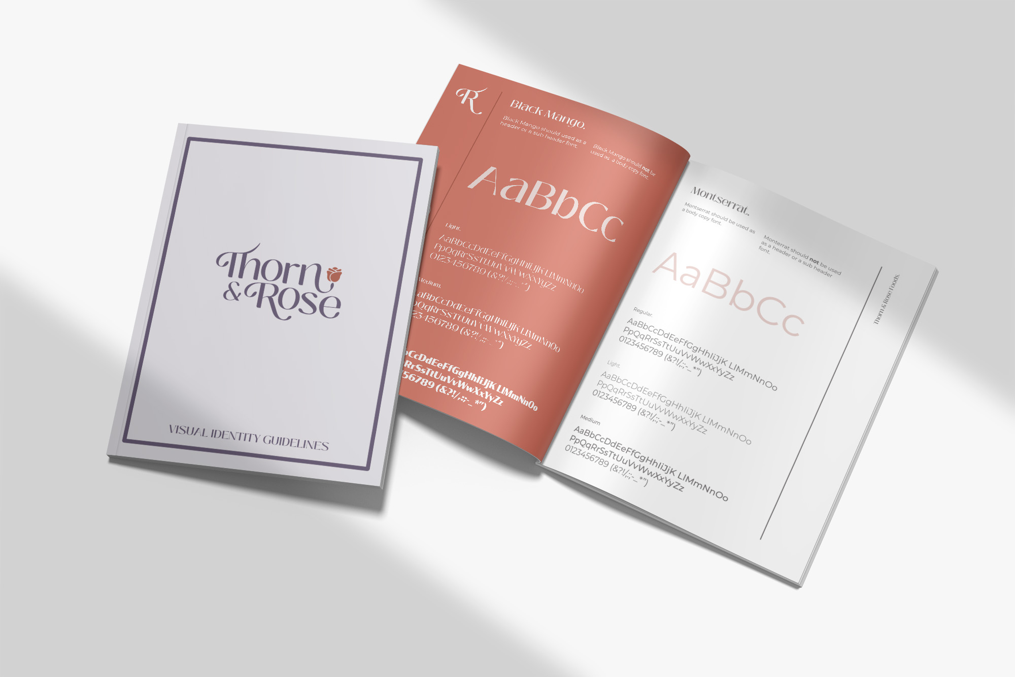 Thorn & Rose Style Guide Mock Up