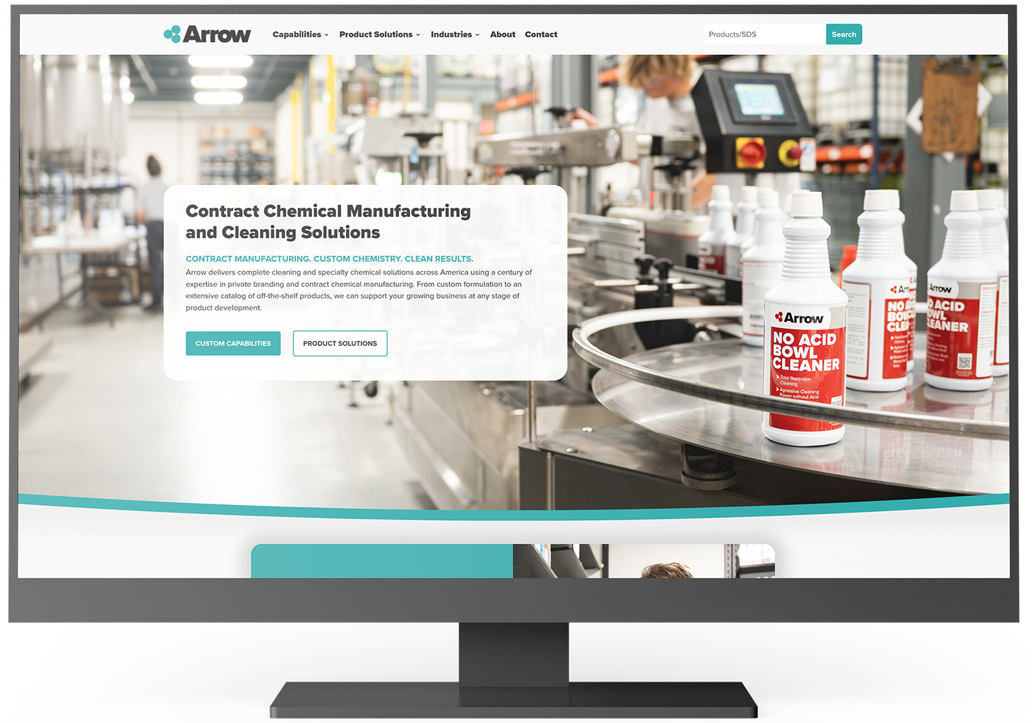 Arrow Website Mockup 2