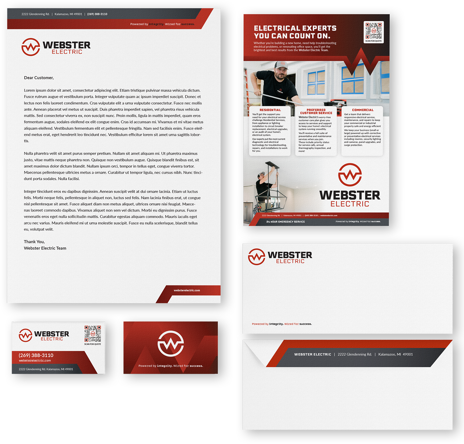 Shamus Design - Webster Electric - Stationery 2